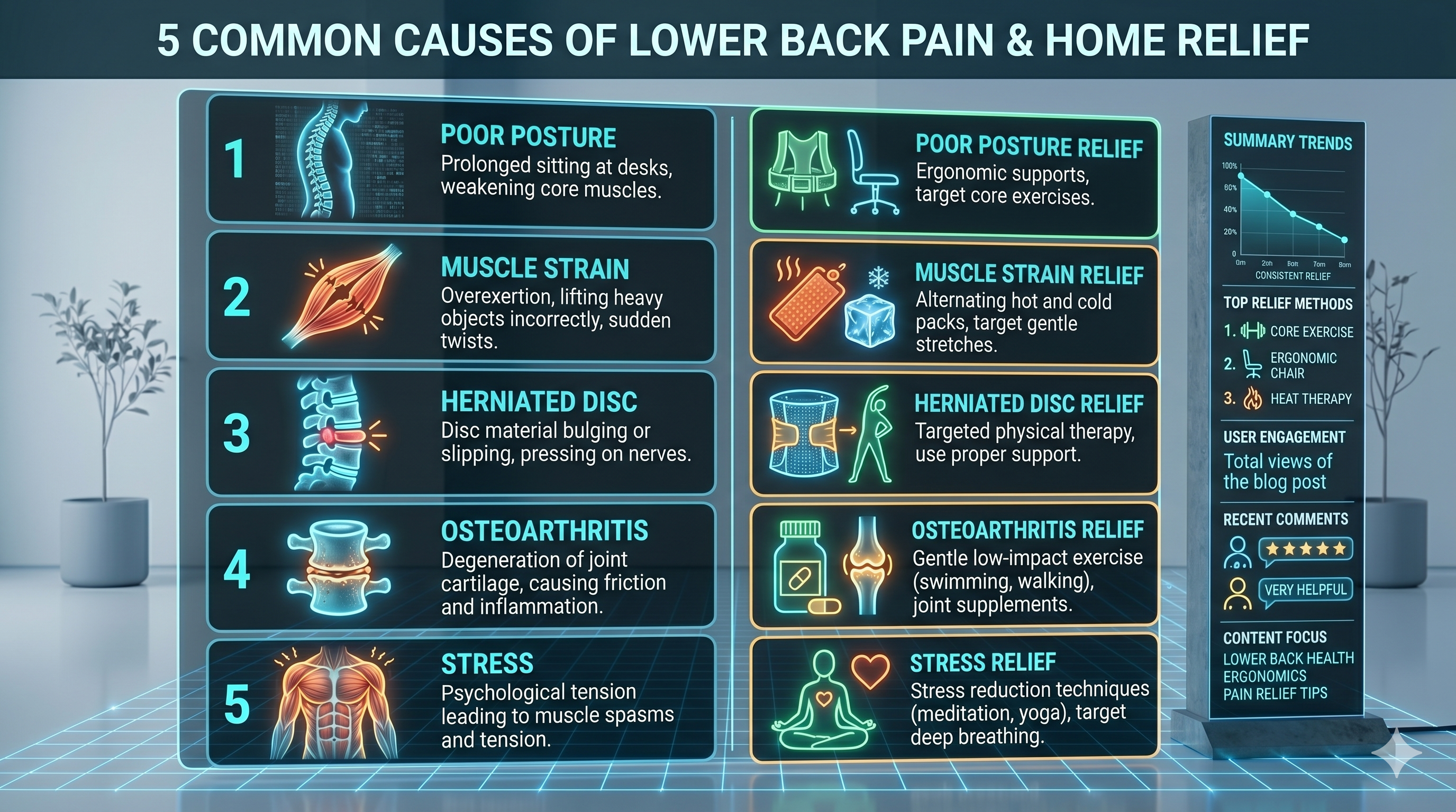 5 Common Causes of Lower Back Pain and How to Relieve It at Home